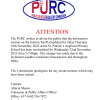 PURC Notice of Rescheduled Informative Session